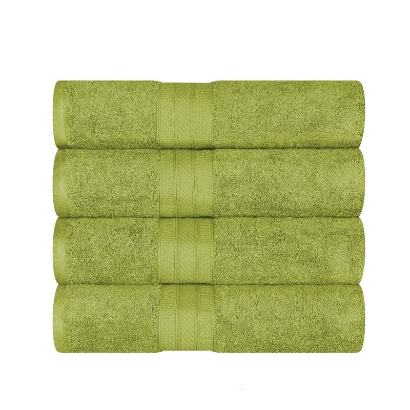 Cotton Solid Highly-Absorbent 4-Piece Bath Towel Set by Blue Nile Mills, 1 of 12