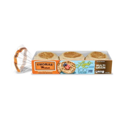 Thomas' Light Multigrain English Muffins - 12oz/6ct