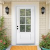 Lirago Modern Classic Fiberglass Front Doors 36  inch  x 80  inch  White with Low E Glass 6 Lite Right Hand Inswing - 2 of 4