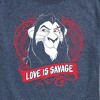 Men's - Disney Villains - Love Is Savage Short Sleeve Graphic T-Shirt - 2 of 4