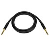 Monoprice Premier Series 1/4 Inch (TRS) Male to Male Cable Cord - 6 Feet - Black | 16AWG (Gold Plated) - 2 of 4