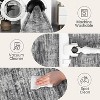Modern Abstract Washable Rug - Thin Foldable Non-Slip TPR Backing Soft Low Pile Non-Shedding Carpet for Living Room Bedroom Minimalist Floor Mat - 3 of 4