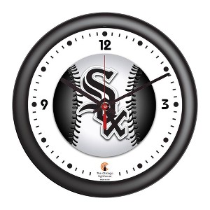 14" Chicago Sox Decorative Wall Clock Black/White - The Chicago Lighthouse: Modern Style, Indoor Use, Analog Display - 1 of 4
