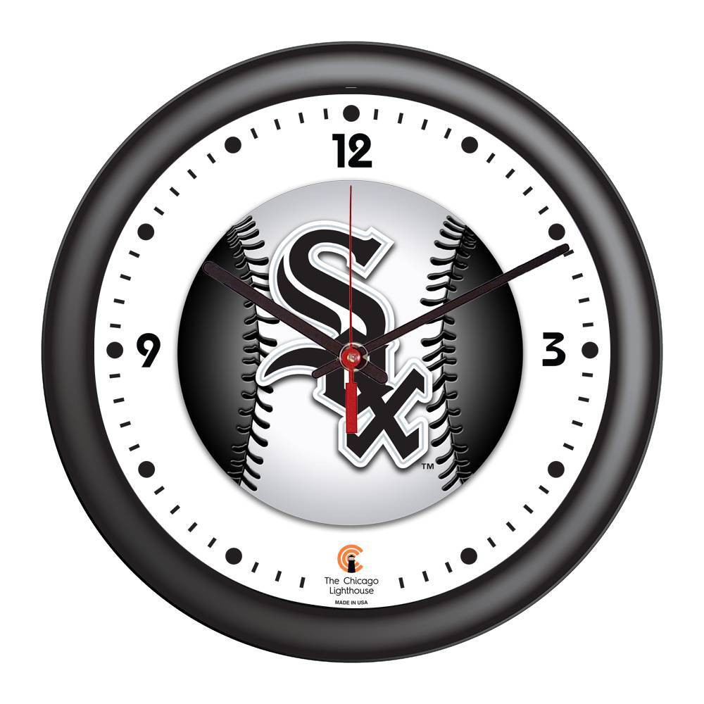 Photos - Wall Clock 14" Chicago Sox Decorative  Black/White - The Chicago Lighthouse