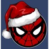 Boy's Marvel Christmas Spider-Man Santa Hat Pull Over Hoodie - 2 of 4