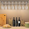 YIYIBYUS Wine Glass Rack Under Cabinet, 8 Row Extreme Large Stemware Hanger - 2 of 4