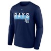 MLB Tampa Bay Rays Men's Long Sleeve Core T-Shirt - image 2 of 3