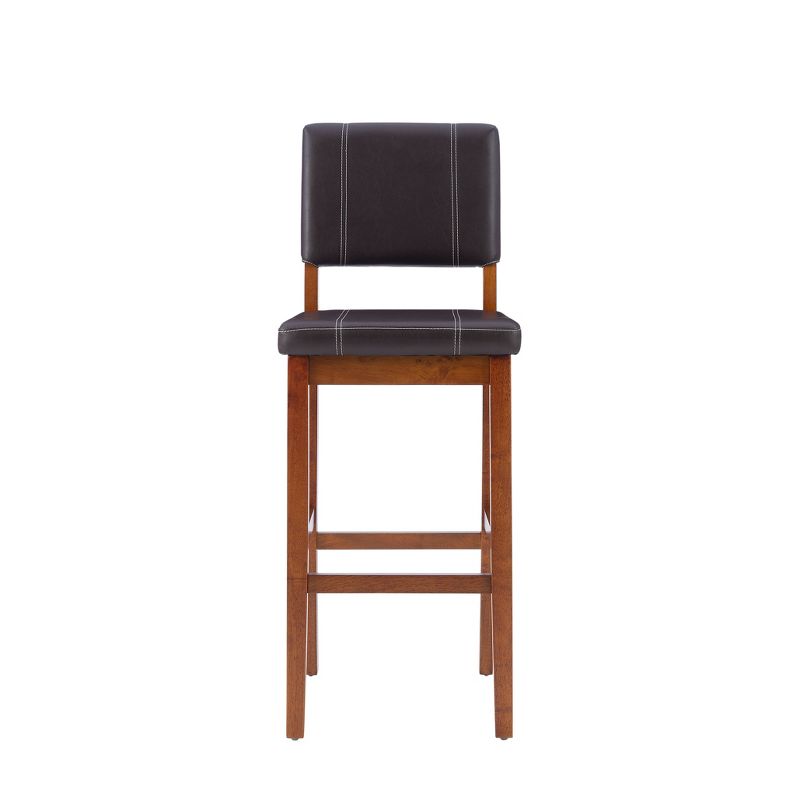 Milano Padded Barstool Upholstered Seat & Back - Linon, 4 of 17