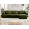 5 Pieces Sofa With Ottoman, 4 Seater Sectional Sofas Large With Waist Pillow And Throw Pillows, Large L Shape Sofa For Living Room-Cuddlewood - 3 of 4