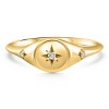 Pompeii3 Diamond Starburst Stackable Ring 18k Yellow Gold - Size 7 - 2 of 4
