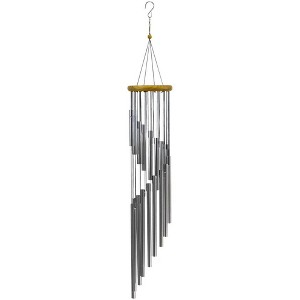 Sorbus Wind Chimes - Tubular Decorative Outdoor Garden Accent with Soothing Musical Bell Sounds - Great for Memorial, Home, Deck, Patio, or Garden - 1 of 4