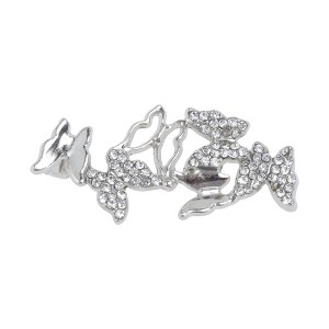 Unique Bargains Butterflies Rhinestones Candied Haws Shape Shoelace Charms 1 Pc - 1 of 4