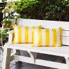 PAGED 20" Square Stripe Pillow, Bed Pillow with Removable Cover, Decorative Throw Pillow for Outdoor and Indoor, Strong Weather Resistance - 4 of 4