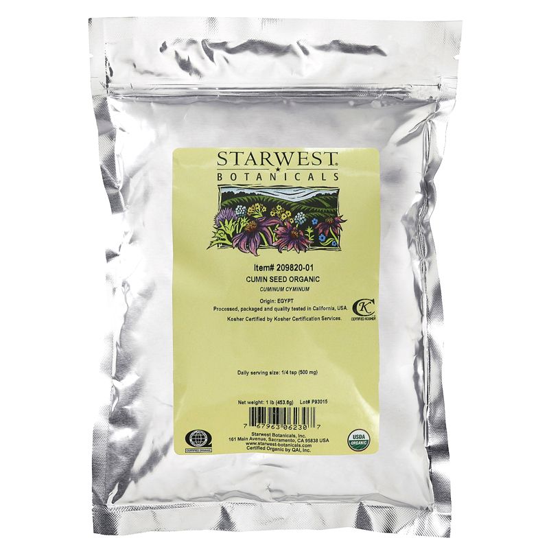 Starwest Botanicals Organic Cumin Seed, 1 lb (453.6 g), 2 of 3