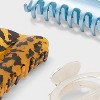 Pearl Torte Hair Claw Clip Set 3pc - A New Day™: Solid Pattern, Plastic & Steel, All Hair Types, Open Closure - 2 of 2