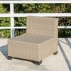 12-Piece Modular Wicker Patio Sofa Set with Cushions and 2 Coffee Tables, Outdoor Conversation Furniture for Backyard or Garden – The Pop Home - 4 of 4