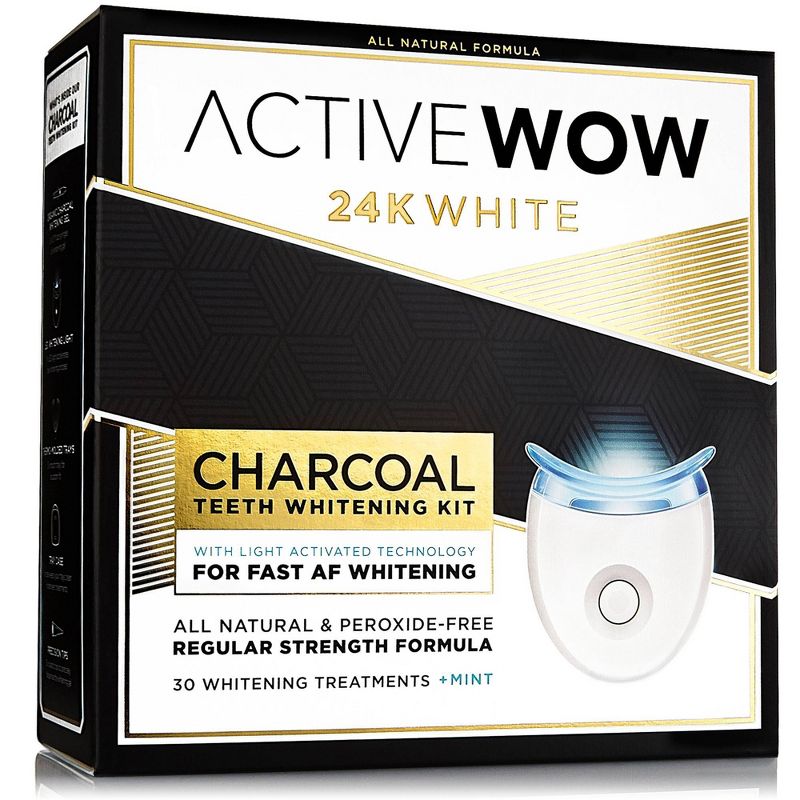 Active Wow White Charcoal Teeth Whitening Kit, 1 of 14