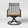 threshold fairmont 2pk metal swivel rocking patio dining chair