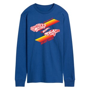 Men's - Hot Wheels - Valentine's You Make My Heart Race Long Sleeve Graphic T-Shirt - 1 of 4