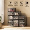 Nuria CRYSTAL CLEAR SHOE BOXES(12 pcs) | ARTFUL LIVING DESIGN-BLACK - 3 of 4