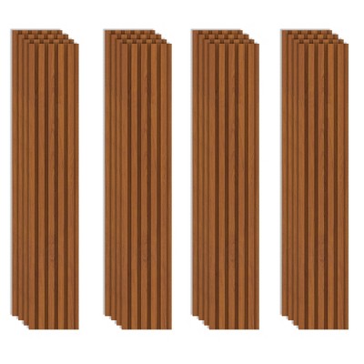 0.35 in. x 0.5 ft. x 4 ft. Composite Sound Absorbing Decorative Wall Paneling 16-Pack