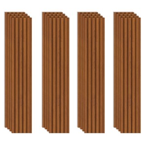 0.35 in. x 0.5 ft. x 4 ft. Composite Sound Absorbing Decorative Wall Paneling 16-Pack - 1 of 4