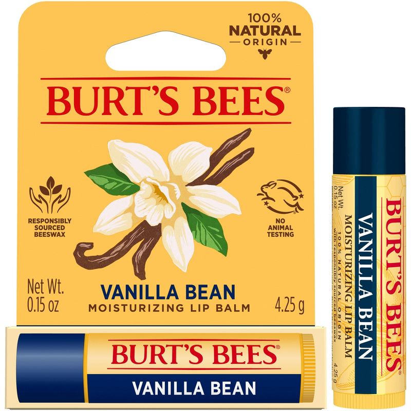 Burt&#39;s Bees Vanilla Bean Lip Balm Blister Box - 0.15oz, 3 of 17