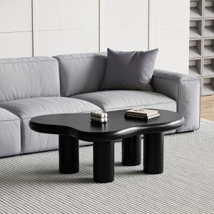 KIGFTSOD Cloud Coffee Table, Cute Cream Coffee Table with 4 Solid Legs, Modern Carton Center Table for Living Room, Home Office - 1 of 4