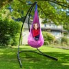 Sorbus Arc Hammock Chair Stand Frame - for Indoor & Outdoor Relaxation, Holds Up to 330 lbs, No Trees or Drilling Needed - 4 of 4