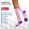 Bison Life Over The Calf Graduated Compression Socks (12-15 mm/Hg), Anti-Fatigue, Fits Women & Men, One Size - 4 Pairs - 3 of 4