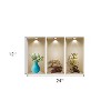 HomeRoots Set of Three Aba Faux Niche 3D Peel and Stick Wall Decals - 3 of 4