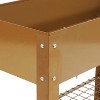 Sunnydaze Hot Dip Galvanized Steel Raised Garden Bed with Mesh Shelf - Set of 2 - 2 of 4
