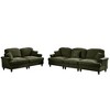 Classic 2-Piece Modular Chenille Sofa Set with 3-Seater & 2-Seater, Flared Arms & Skirts - 4 of 4