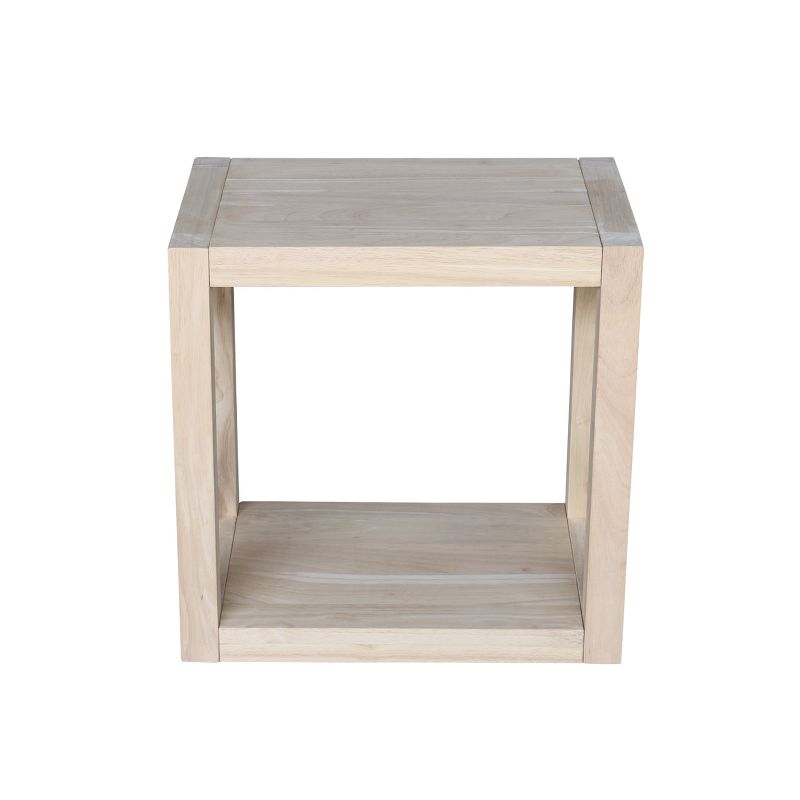 Hampton Solid Wood Narrow End Table Unfinished - International Concepts, 3 of 9