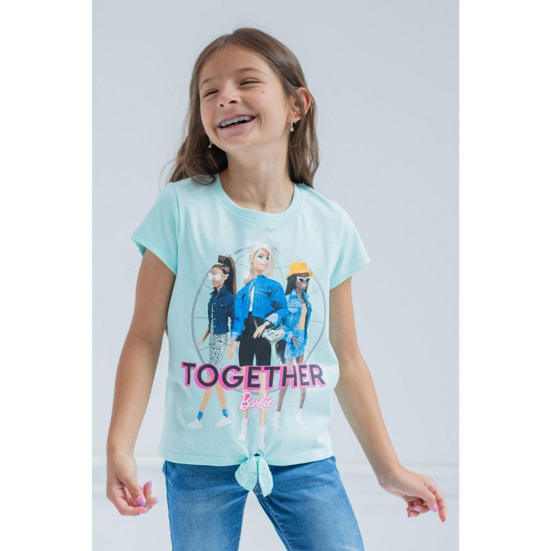 Barbie Girls 3 Pack T-Shirts Little Kid to Big Kid, 4 of 8