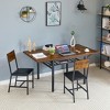 HDZNVF Folding Dining Table Rustic Brown - 4 of 4