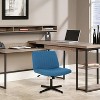 BestMassage Criss Cross Chiar Armless Adjustable Swivel Padded Home Office Desk Chair Wide Seat Computer Task for Home Office - 2 of 4