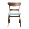 PAGED Contemporary Dining Chairs Set of 2 Upholstered Kitchen Chairs with Wood Farme for Living Room, Restaurant - 3 of 4