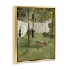Stupell Industries Classic Clothesline Yard Scene Floating Frame Canvas Art, Gold, 17" x 21" - 2 of 4