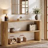 Tribesigns 63-Inch Console Table, Farmhouse Entryway Table with 3-Tier Open Shelf, Wooden Behind Couch Tables for Living Room, Hallway - 4 of 4