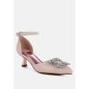 Onkana Diamante Brooch Kitten Heel Sandals Women - 2 of 4