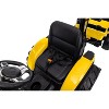 24V 3-in-1 Kids Ride On Tractor with Trailer, Battery Powered Electric Excavator & Bulldozer Toy Car with Remote Control, LED Lights, Music - 4 of 4