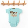 The Juniper Shop Boho Happy Baby Baby Short Sleeve Bodysuit - 2 of 4