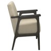 27.5"Light Brown Fabric Upholstered Accent Chair - 4 of 4