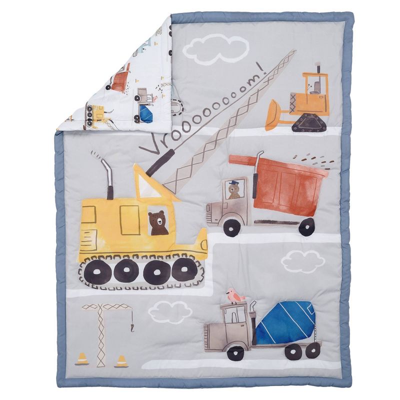 Bedtime Originals Construction Zone 3-Piece Crib Bedding Set by Lambs &#38; Ivy, 3 of 9