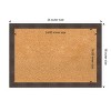 Amanti Art Whiskey Brown Rustic Wood Framed Corkboard, Grey Cork - 4 of 4