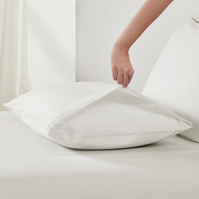 Ivory Standard/Queen Size Cotton Sateen Pillowcase Set