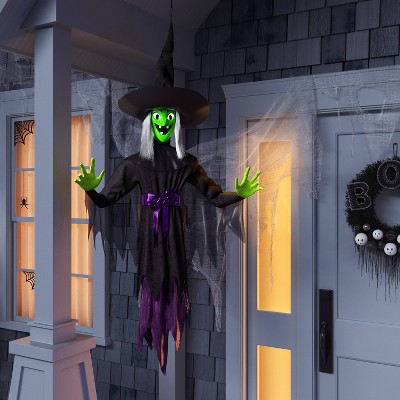 60" Light and Sound Dark Witch Ghoul Halloween Decorative Prop - Hyde and EEK! Boutique™