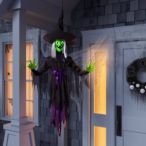 60" Light and Sound Dark Witch Ghoul Halloween Decorative Prop - Hyde and EEK! Boutique™ - 1 of 4