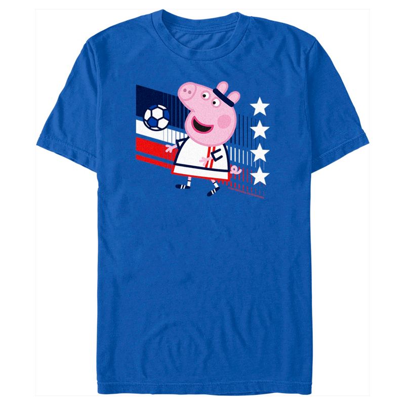Men's Peppa Pig France Soccer T-Shirt, 1 of 5